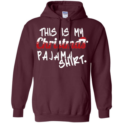 Christmas T-shirt This Is My Christmas Pajama Shirt Maroon