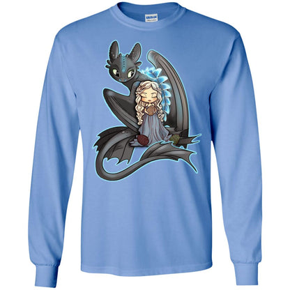 Dragon Night Fury Cartoon Shirt Carolina Blue