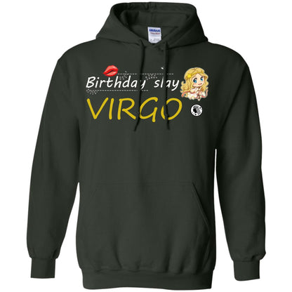 Cute Virgo Girl Birthday Lip Slay T-shirt Forest Green