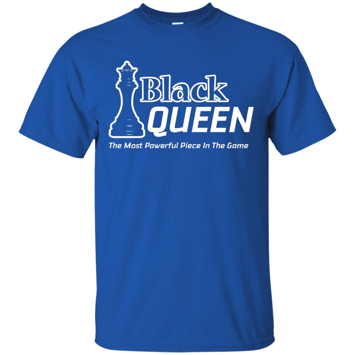 Black Queen Proud Black Woman African American T-shirt Royal