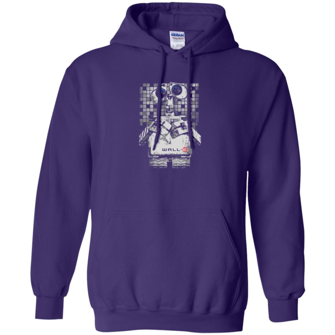Film T-shirt Wall-e Tile Portrait Graphic Purple