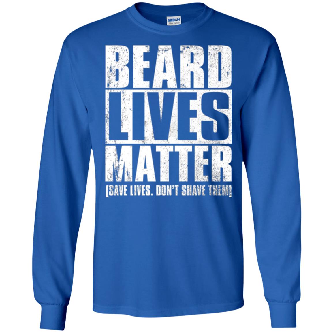 Beared Men T-shirt Beared Lives Matter Royal