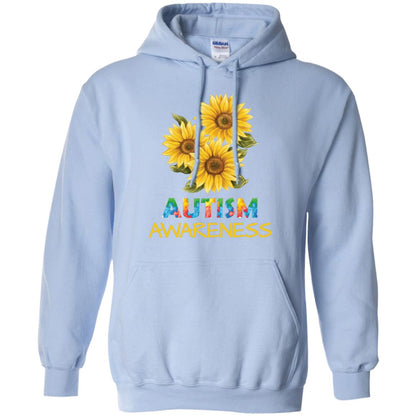Autism Awareness Sunflower Shirt Light Blue