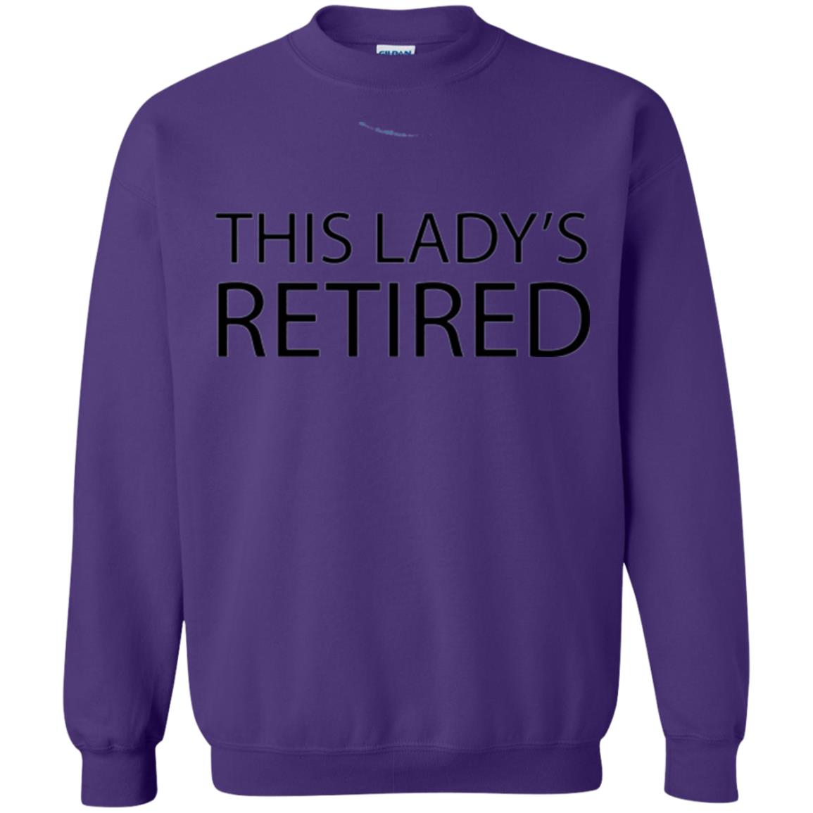 Retirement T-shirt This Lady Is Retired Purple