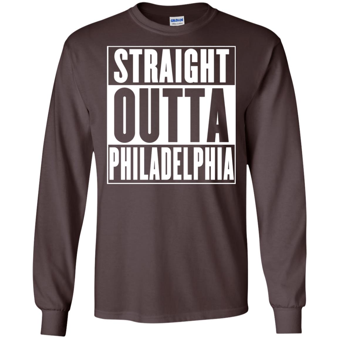 Straight Outta Philadelphia T-shirt Dark Chocolate