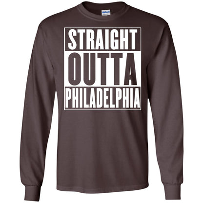 Straight Outta Philadelphia T-shirt Dark Chocolate