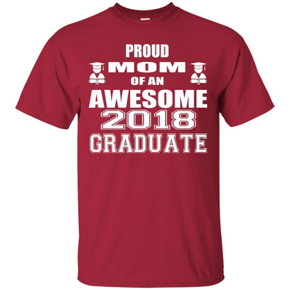 Mommy Shirt Proud Mom Of An Awesome 2018 Graduate Cardinal