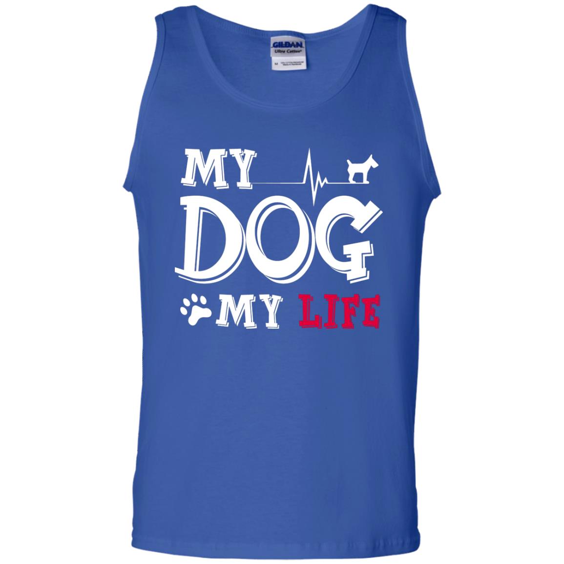 Dog Lovers T-shirt My Dog My Life Royal