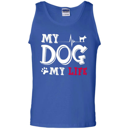 Dog Lovers T-shirt My Dog My Life Royal
