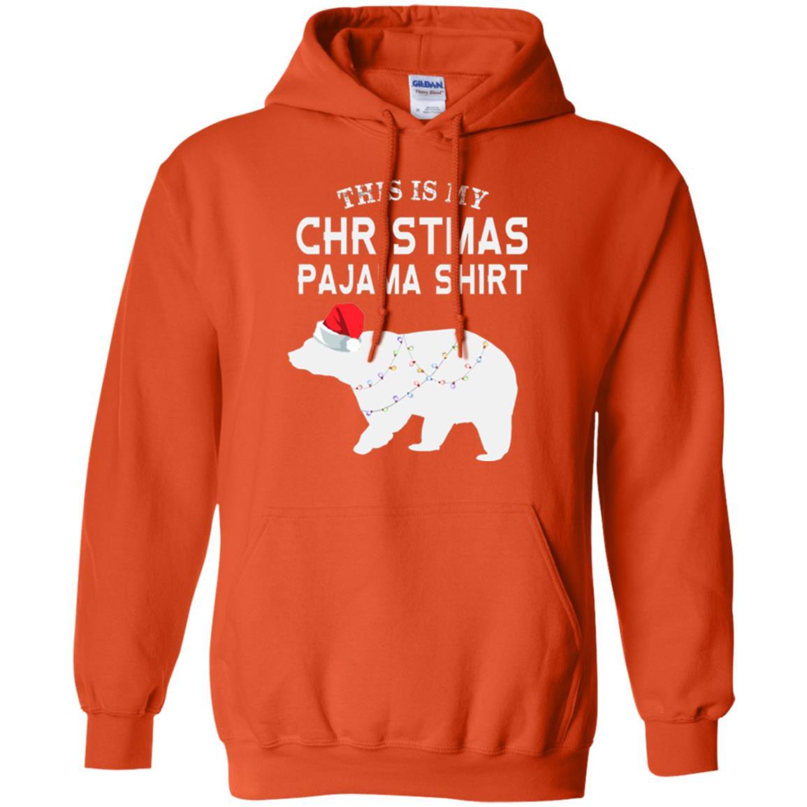 Polar Bear T-shirt This Is My Christmas Pajama Orange
