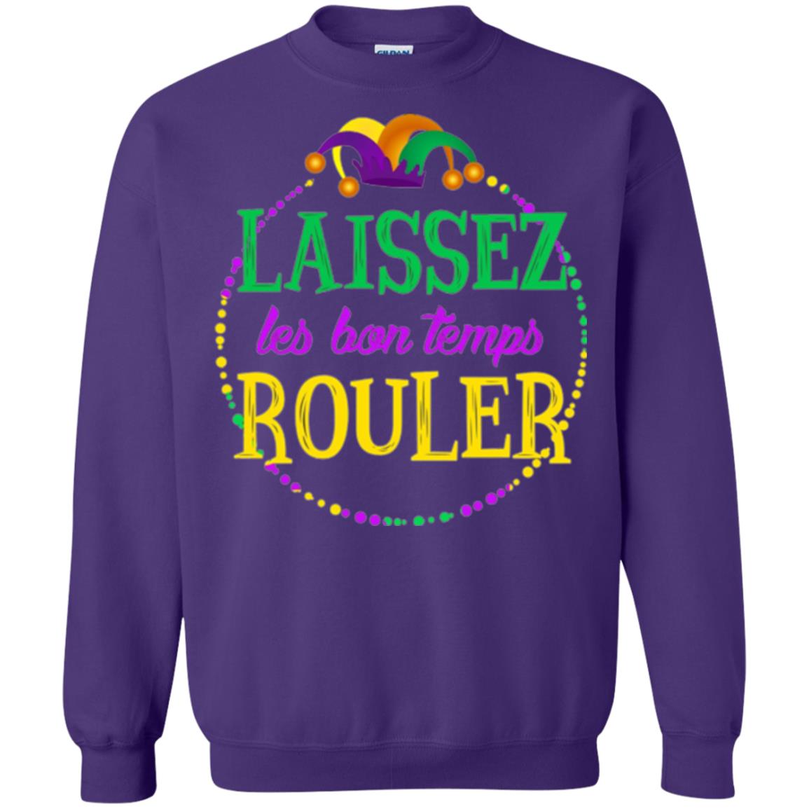Mardi Gras T-shirt Laissez Les Bon Temps Rouler Purple