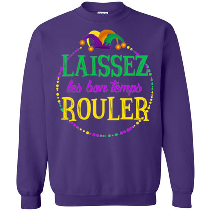Mardi Gras T-shirt Laissez Les Bon Temps Rouler Purple