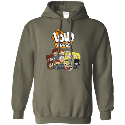 Nickelodeon The Loud House Character T-shirt Military Green