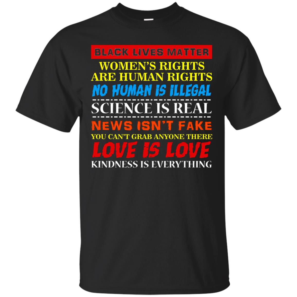 Black Lives Matter Womens Rights Are Human Rights Black