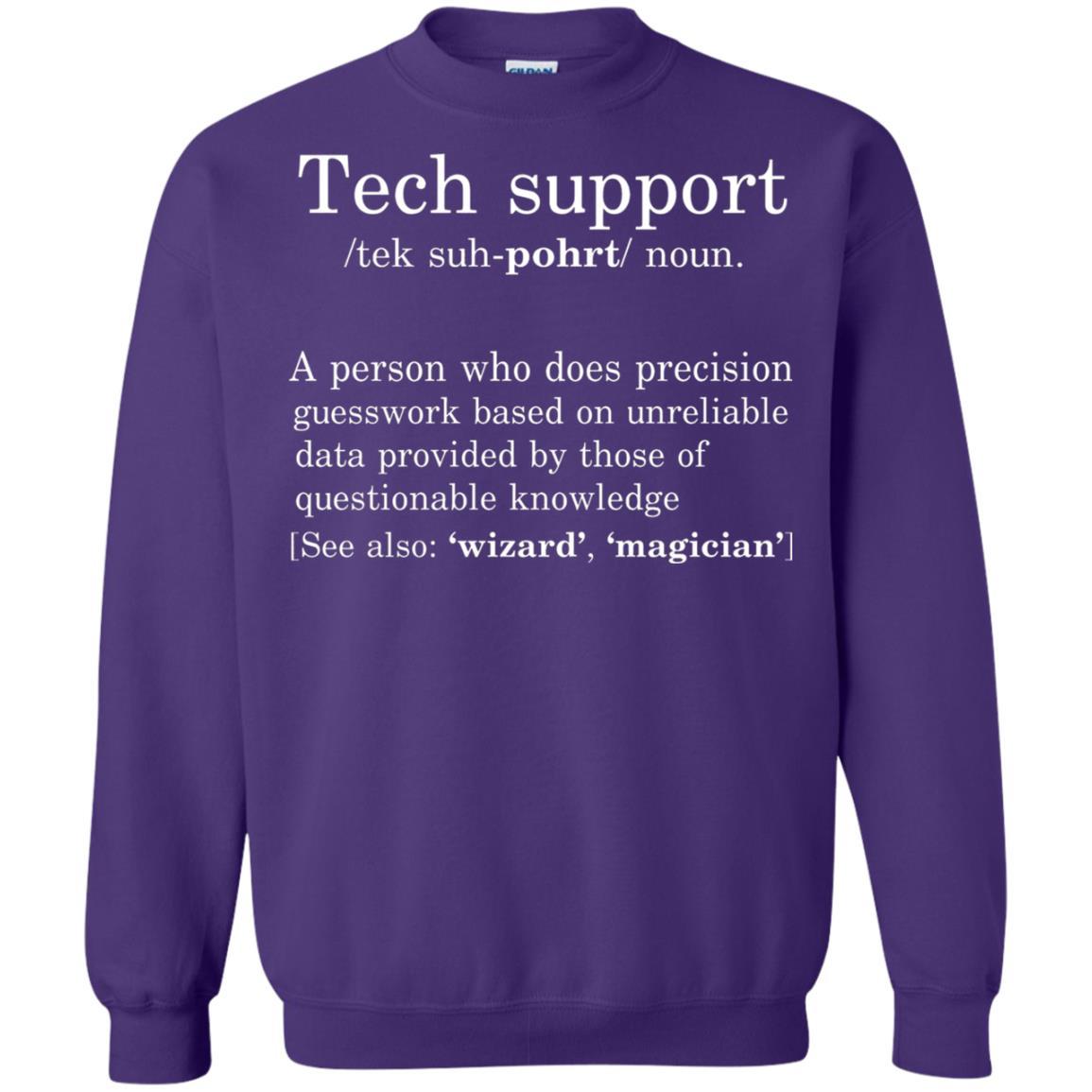 Computer Nerd T-shirt Tech Support Definition Purple