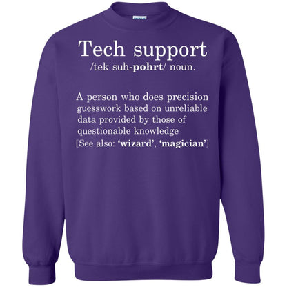 Computer Nerd T-shirt Tech Support Definition Purple