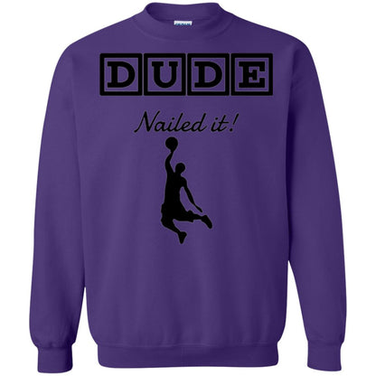 Basketball Lovers T-shirt Dude Nailed It Purple