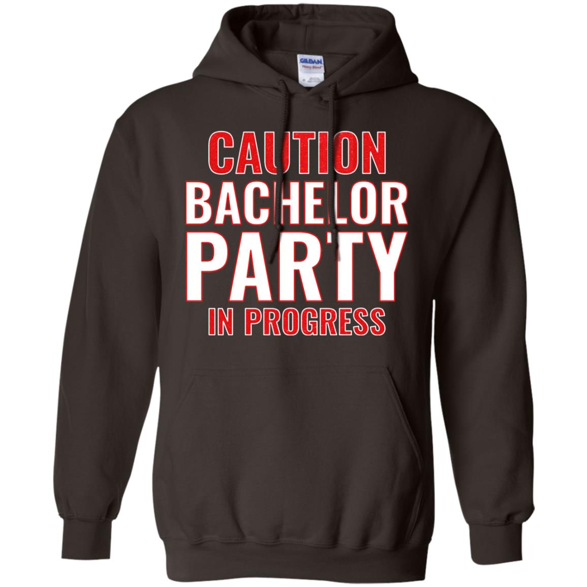 Funny Warning Caution Bachelor Party In Progress Dark Chocolate