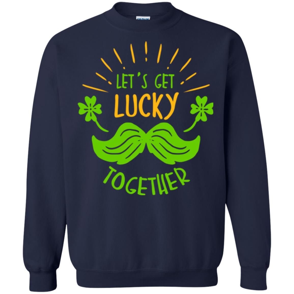 Saint Patrick's Day T-shirt Let's Get Lucky Together Navy