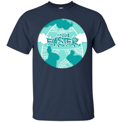 Happy Easter Day T-shirt Navy