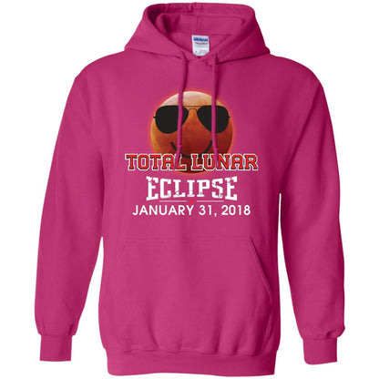 Blood Moon T-shirt Total Lunar Eclipse January 31. 2018 Heliconia