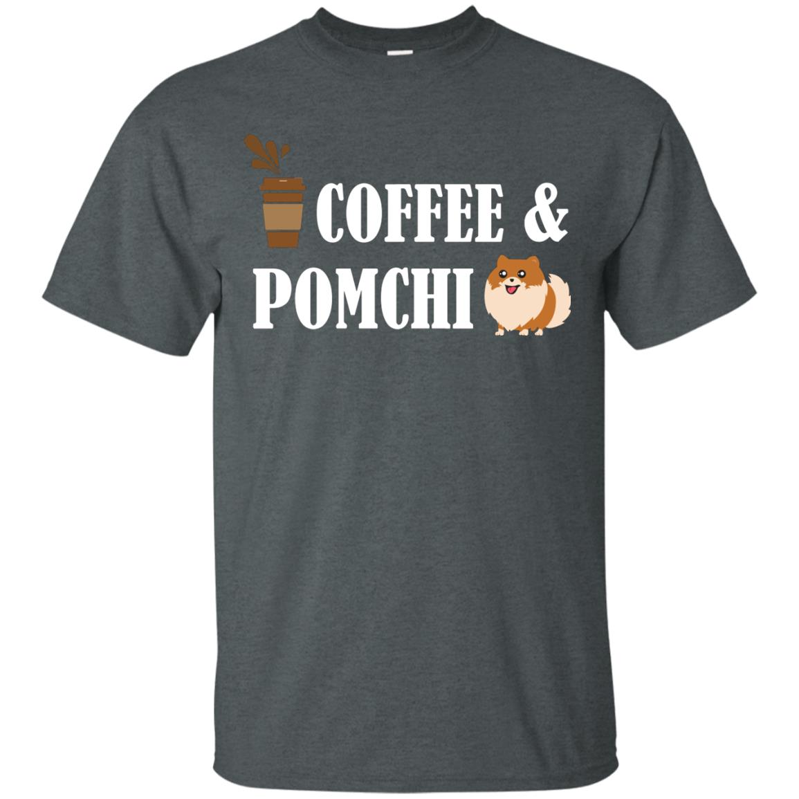 Coffee And Pomchi Lover Shirt Dark Heather