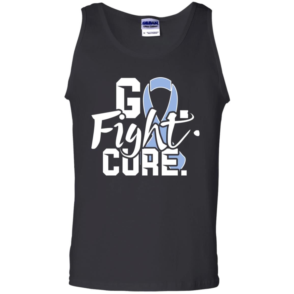 Stomach Cancer Go Fight Cure Periwinkle Ribbon Shirt Black