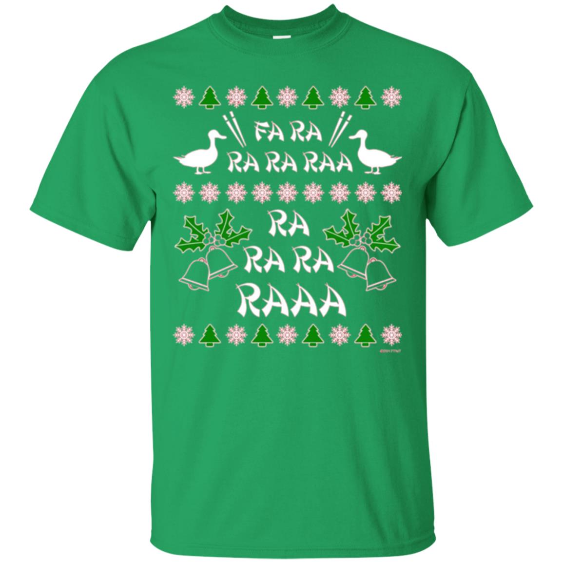 Christmas T-shirt Fa Ra Ra Chinese Duck Dinner Irish Green