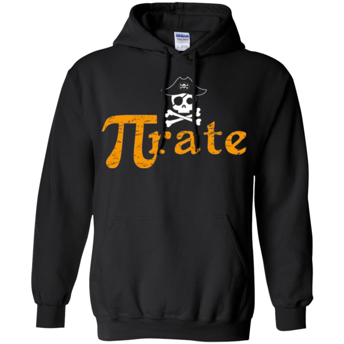 Math Pirate Pi Day T-shirt Funny Math Pirate Black