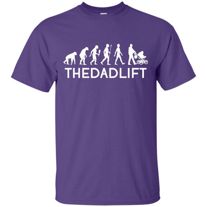 The Evolution Of Man T-shirt The Dad Lift Purple