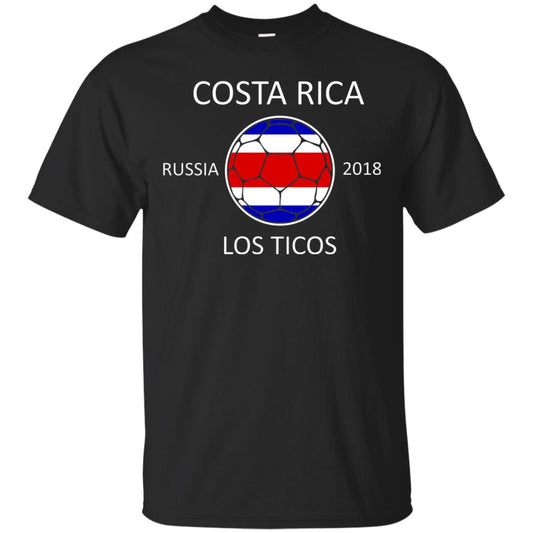 Costa Rica Soccer Team Football Fan Russia 2018 T-shirt Black