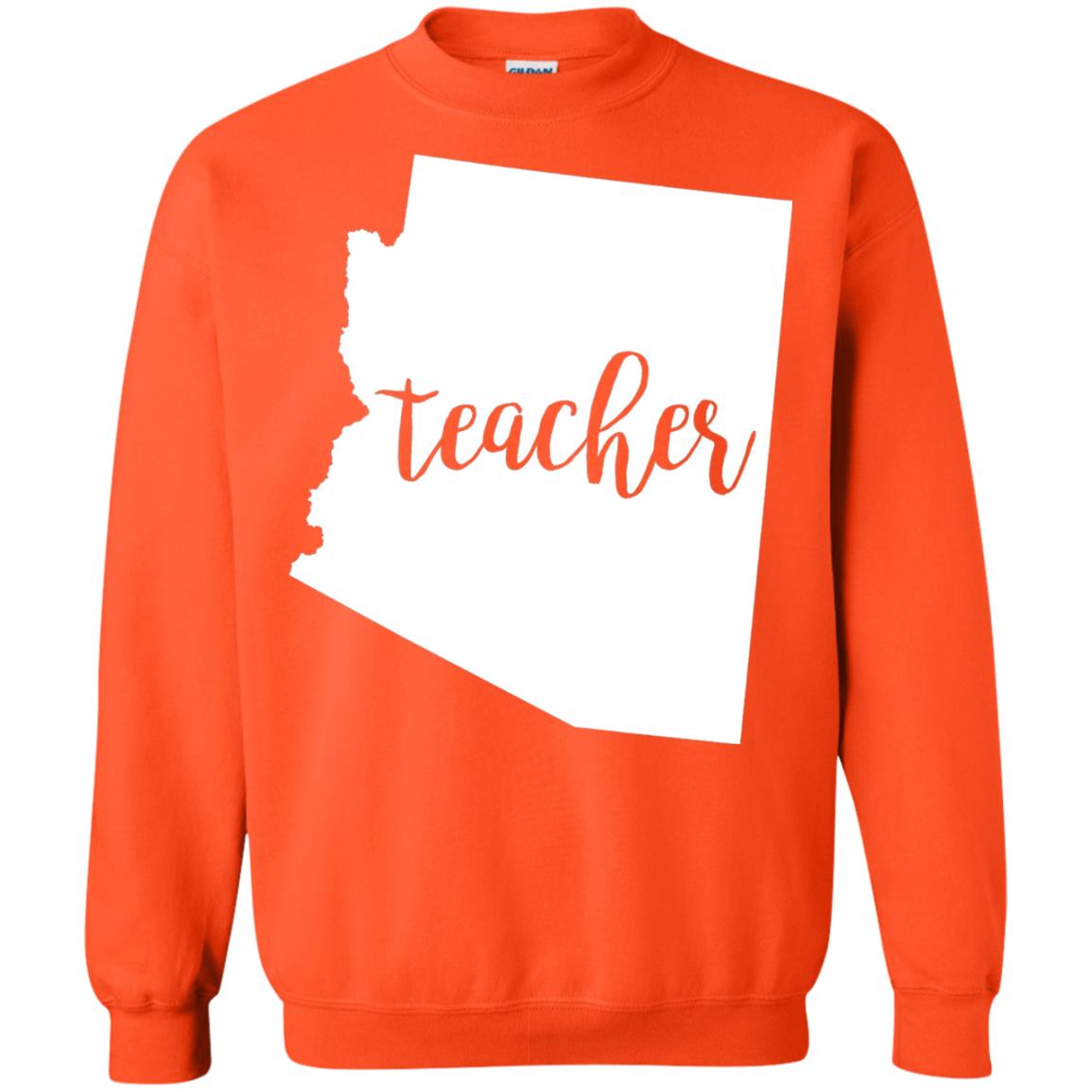Arizona Teacher Home State Back To School Shirt Orange
