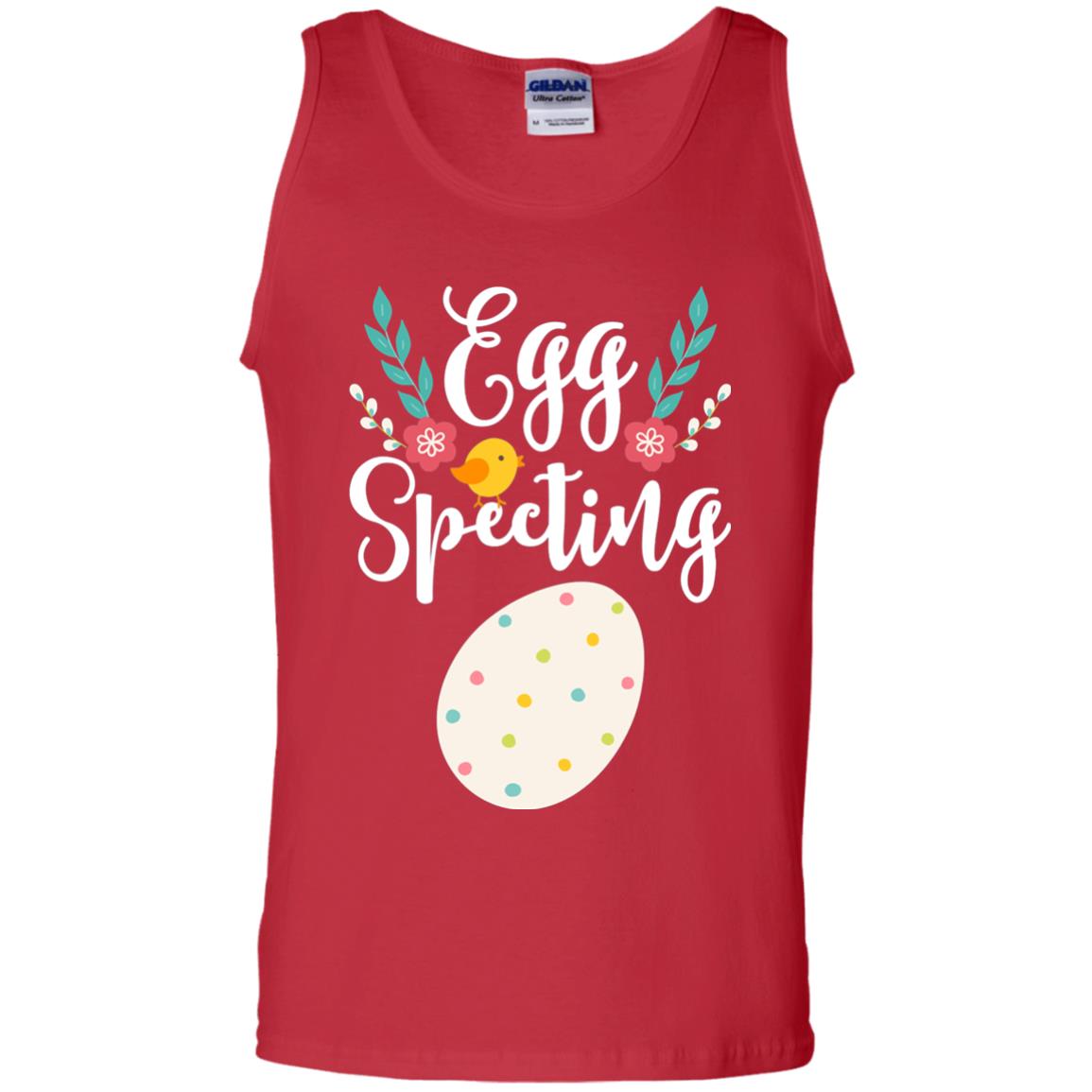 Egg Specting Announcement Pregnant Easter T-shirt Red
