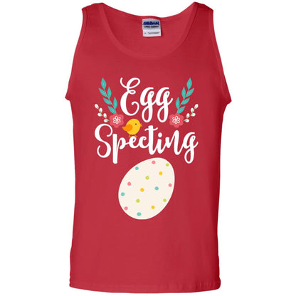 Egg Specting Announcement Pregnant Easter T-shirt Red
