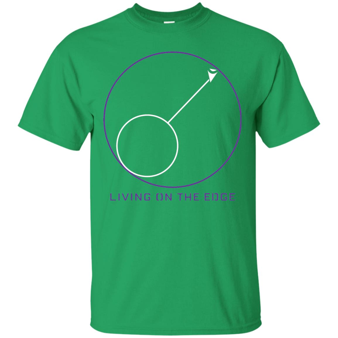 Gamer T-shirt Living On The Edge Run From The Storm Irish Green