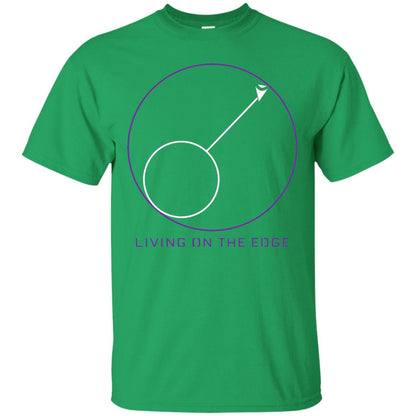 Gamer T-shirt Living On The Edge Run From The Storm Irish Green