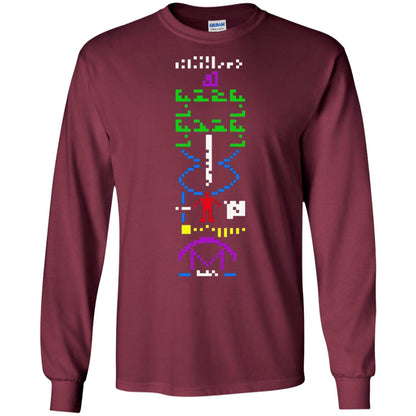 Astronomer T-shirt 1974 Arecibo Message Cool Space Exploration Maroon