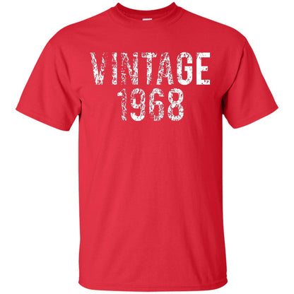 Vintage 1968 50th Birthday Shirt Red