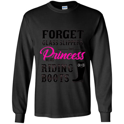 Forget Glass Slippers Princess Wears Riding Boots Black