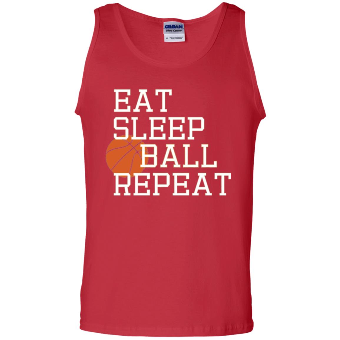 Basketball T-shirt Eat Sleep Basketball Repeat Red