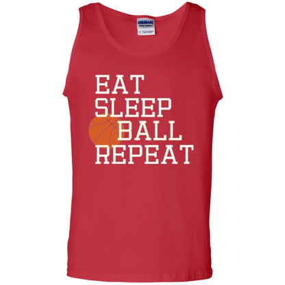 Basketball T-shirt Eat Sleep Basketball Repeat Red