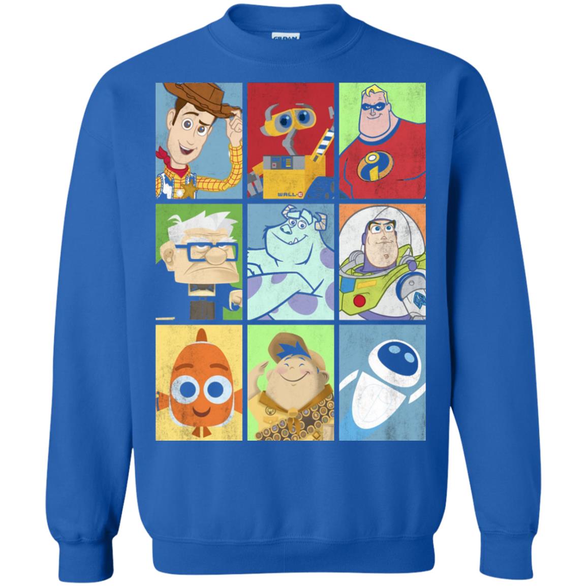 Epic Boxed Up Line Up Character Graphic T-shirt Royal