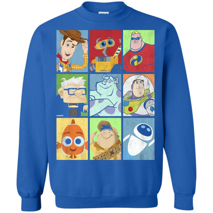 Epic Boxed Up Line Up Character Graphic T-shirt Royal