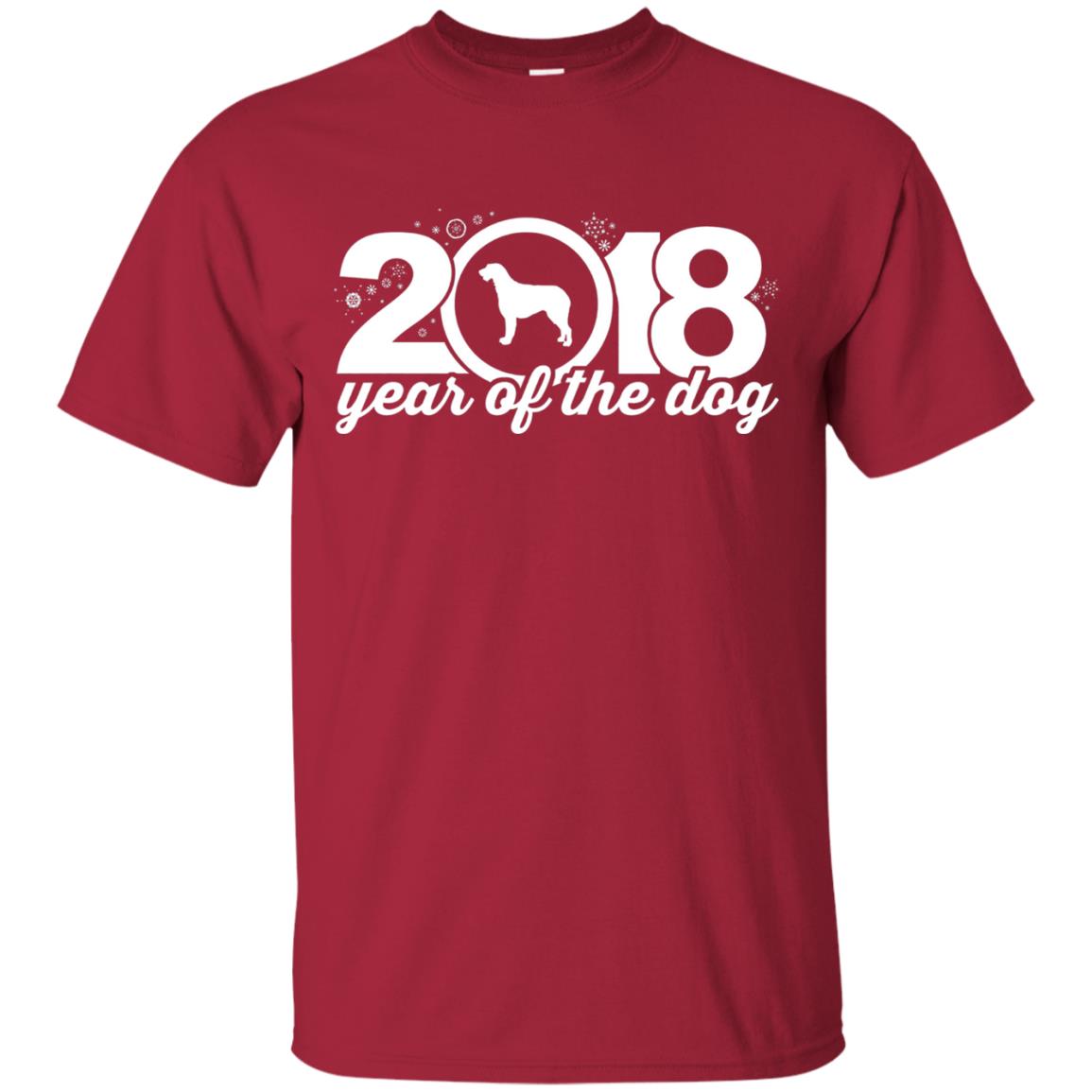 Irish Wolfhound Lover T-shirt 2018 Year Of The Dog New Year Cardinal