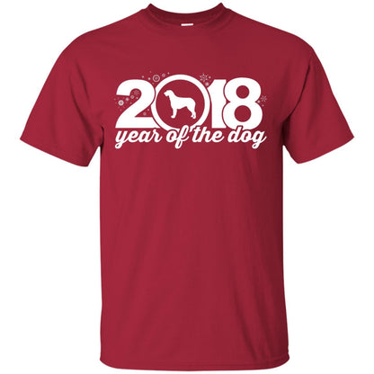 Irish Wolfhound Lover T-shirt 2018 Year Of The Dog New Year Cardinal