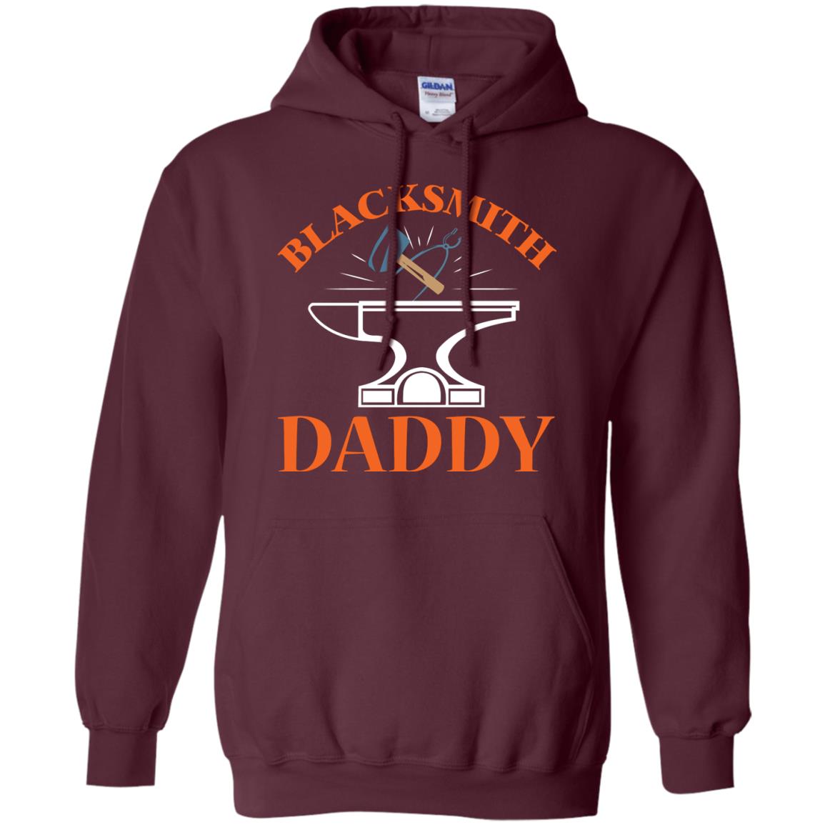 Blacksmith Daddy Happy Father's Day Shirt Maroon
