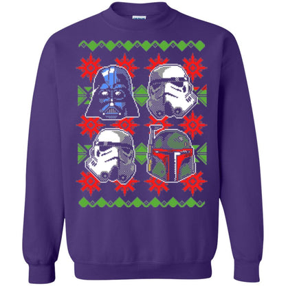 Film T-shirt Christmas Sweater Empire Helmets Purple