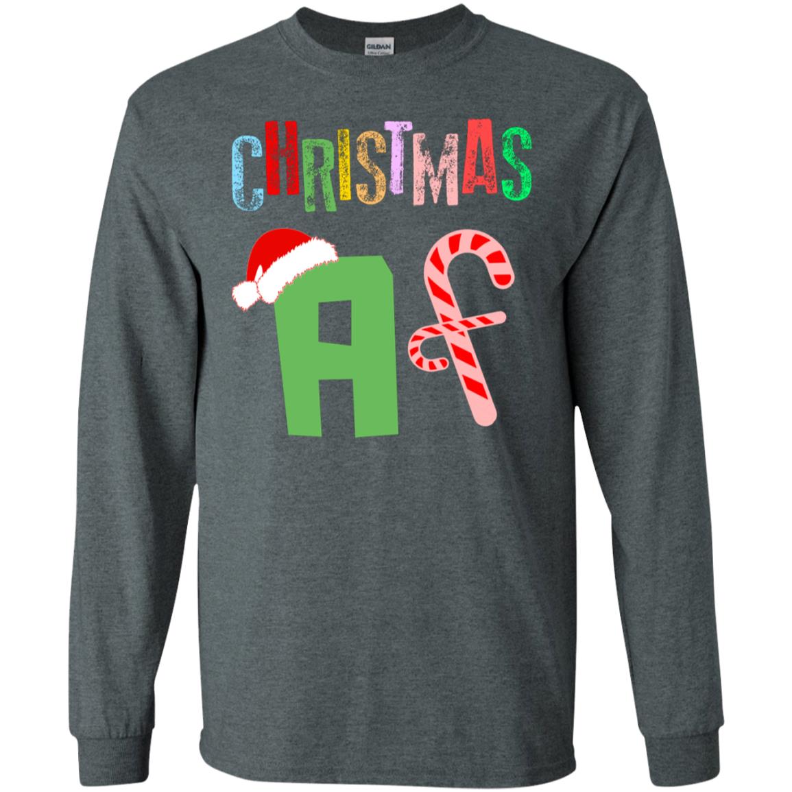 Chrismas Af X-mas Gift Shirt For Mens Or Womens Dark Heather