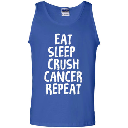 Eat Sleep Crush Cancer Repeat Fight Strength T-shirt Royal