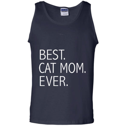 Funny Best Cat Mom Ever T-shirt Cute Cat Lady Navy